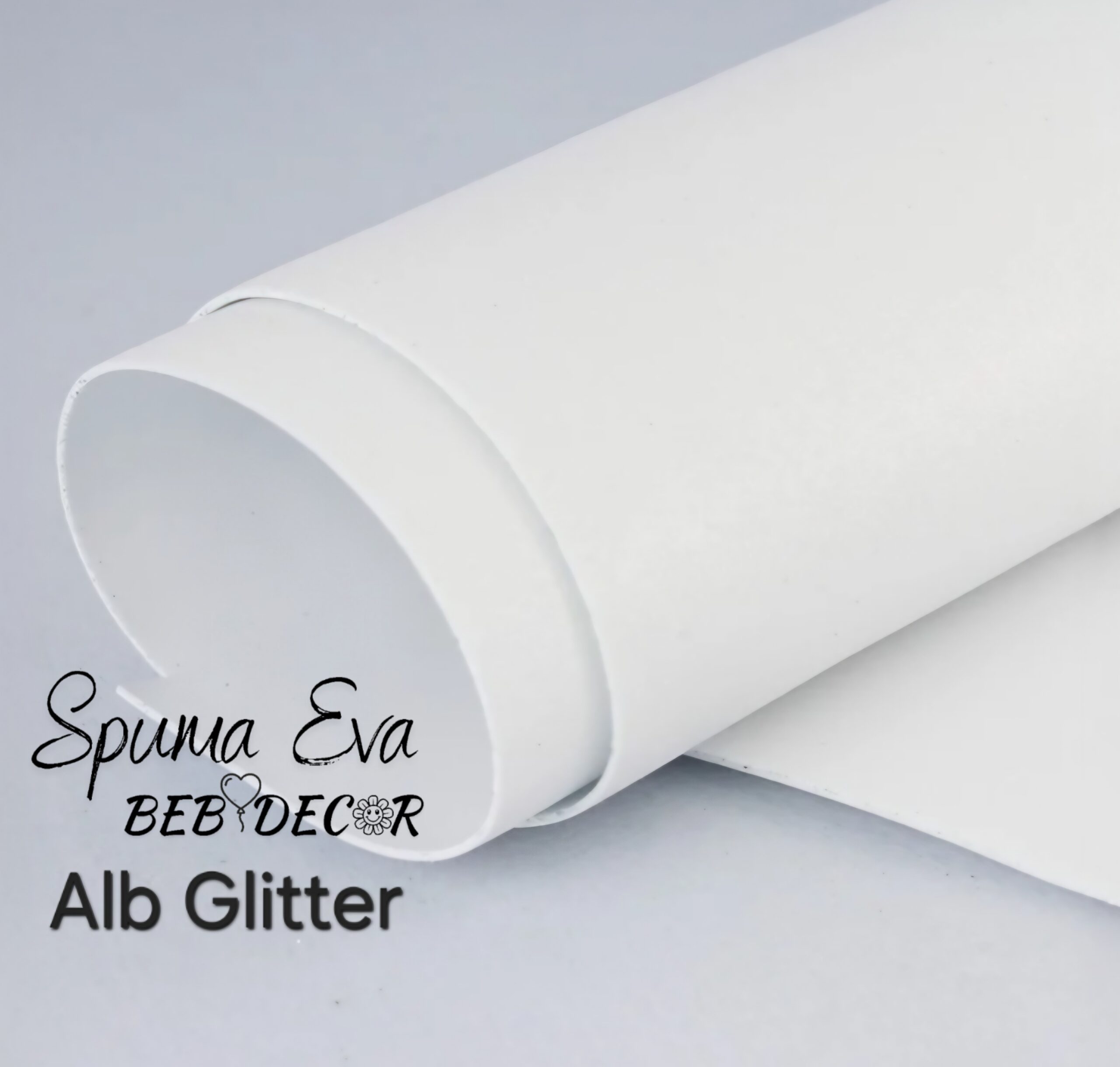 Spuma Eva Glitter Alb