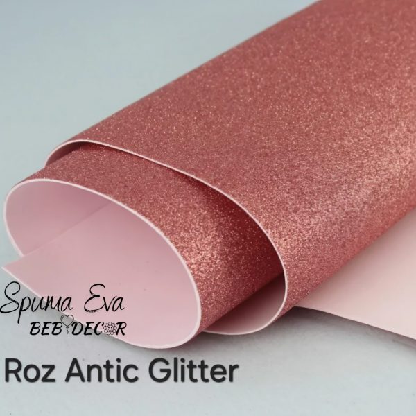 Spuma Eva Glitter Roz Antic